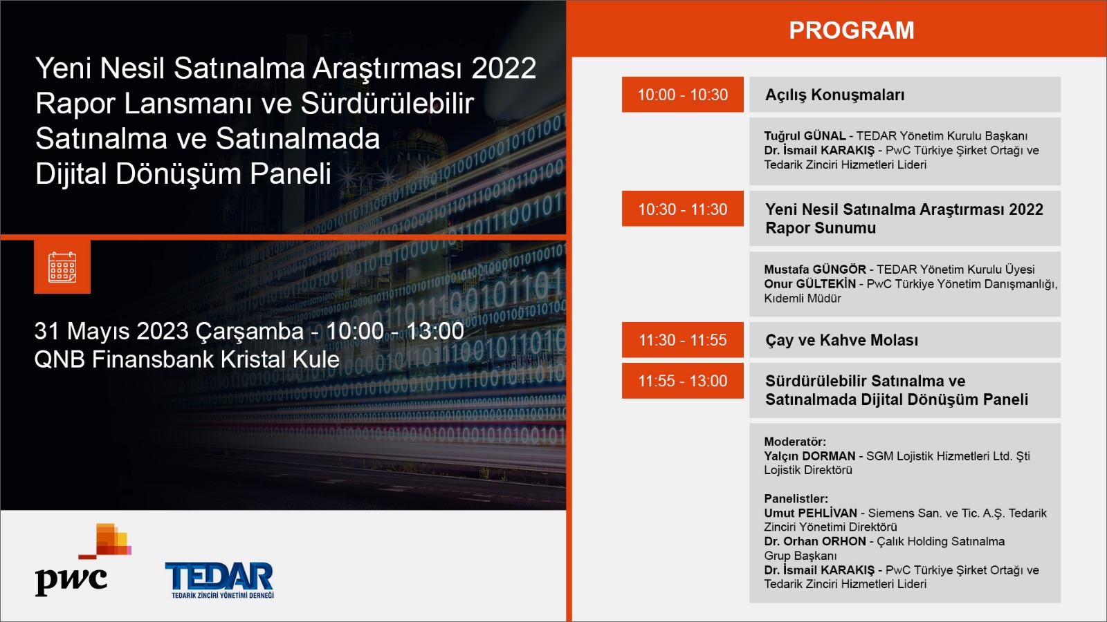 TEDAR ve PwC İş Birliğinde ”Yeni Nesil Satınalma Araştırması 2022” Raporu Lansmanı Yapıldı