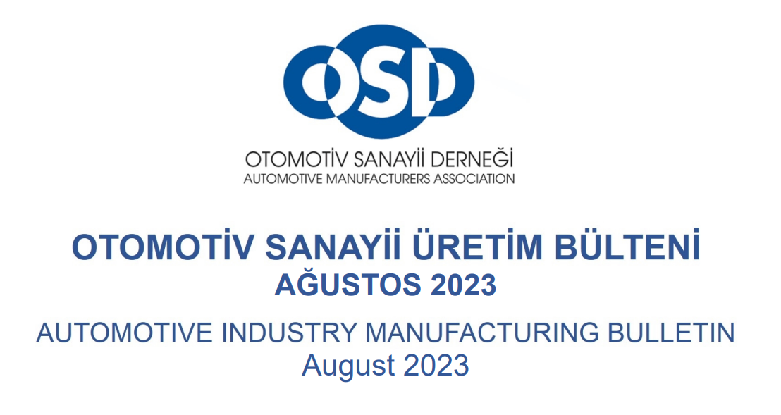 Otomotiv Sanayi Ağustos 2023 Sonuçları Açıklandı