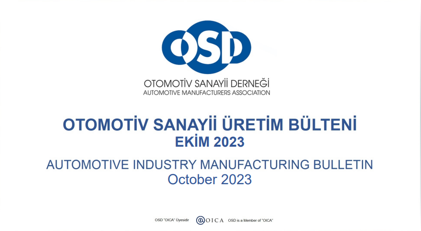 OTOMOTİV SANAYİ EKİM 2023 SONUÇLARI AÇIKLANDI